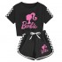 Le film Barbie 100-170 T-shirt short pyjama de sport pour fille Barbie pyjamas costumes