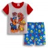 Pyjama T-shirt à manches courtes pour enfants Paw Patrol assorti pour l'été