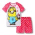 Pyjama d'été pour enfants Minions Le Buddies Minions T-shirt à manches courtes Pyjama en coton dessin animé