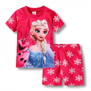 Disney Elsa Pyjamas pur coton Elsa Frozen Pyjamas Princesse Elsa Ensembles de pyjamas