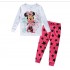 Disney Mickey Mouse et ses amis pyjama de vacances dessin animé Mickey Mouse pantalon à manches longues ensemble de pyjamas pour enfants