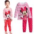 Dessin animé coton Disney Mickey Mouse et amis pyjamas de vacances Mickey Mouse pantalon à manches longues ensemble de pyjamas pour enfants