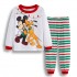 Dessin animé Disney Mickey Mouse et ses amis pyjama de vacances Mickey Mouse pantalon à manches longues ensemble de pyjamas