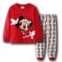 Dessin animé Disney Mickey Mouse et ses amis pyjama de vacances Mickey Mouse pantalon à manches longues ensemble de pyjamas