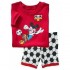 Dessin animé Disney Mickey Mouse et ses amis Pyjamas de vacances Mickey Mouse ensemble de pyjamas à manches courtes pour enfants