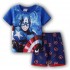 Ensemble deux pièces avec short à manches courtes, pyjama Batman pour garçon, pyjama Superman d'été, pyjama Marvel